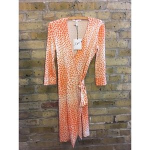 Diane Von Furstenberg DVF Silk Julian Wrap Dress 6